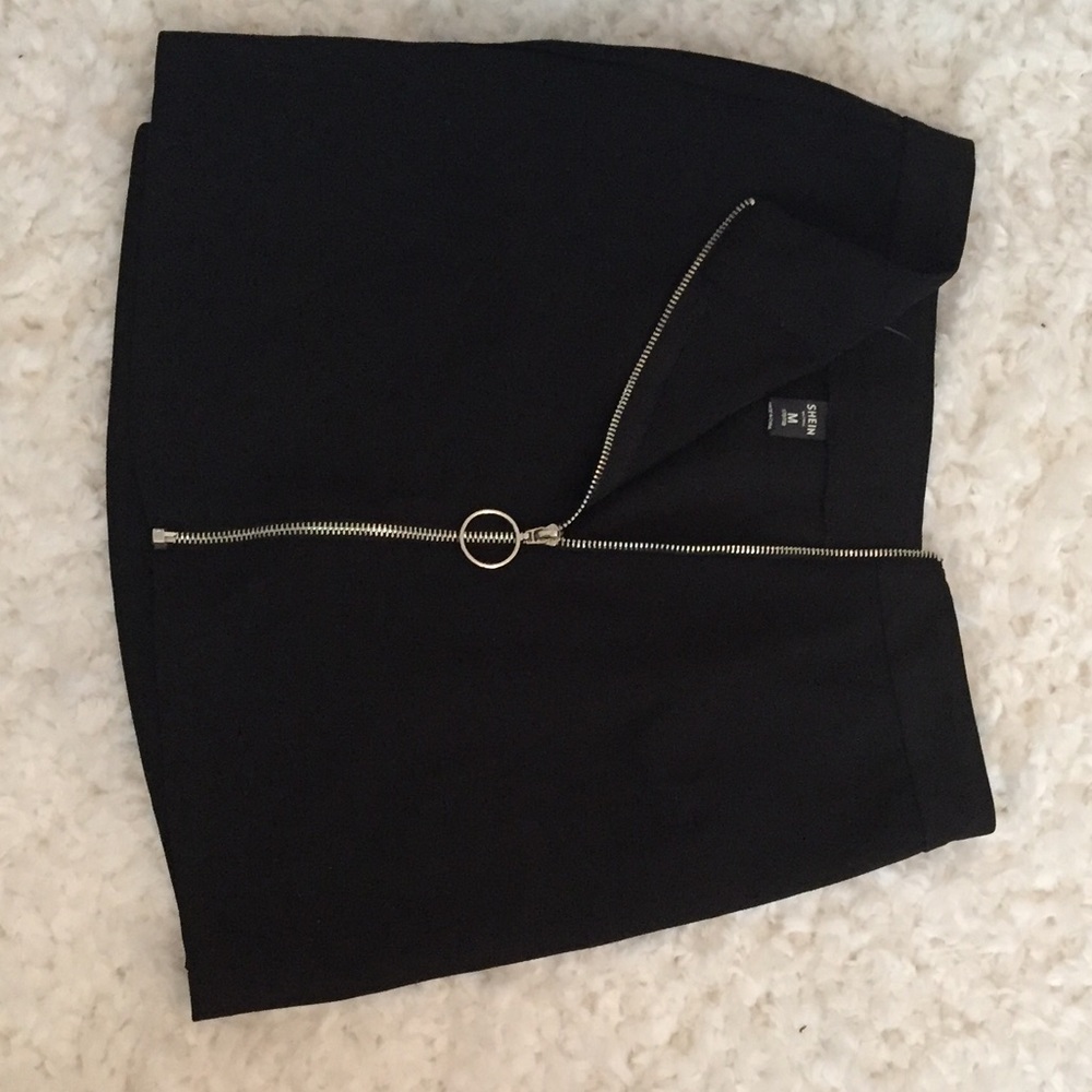 Shein zip up skirt